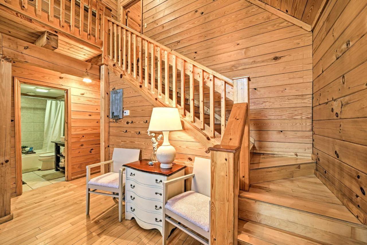 Creekside Bryson City Cabin With Private Hot Tub Villa Bagian luar foto