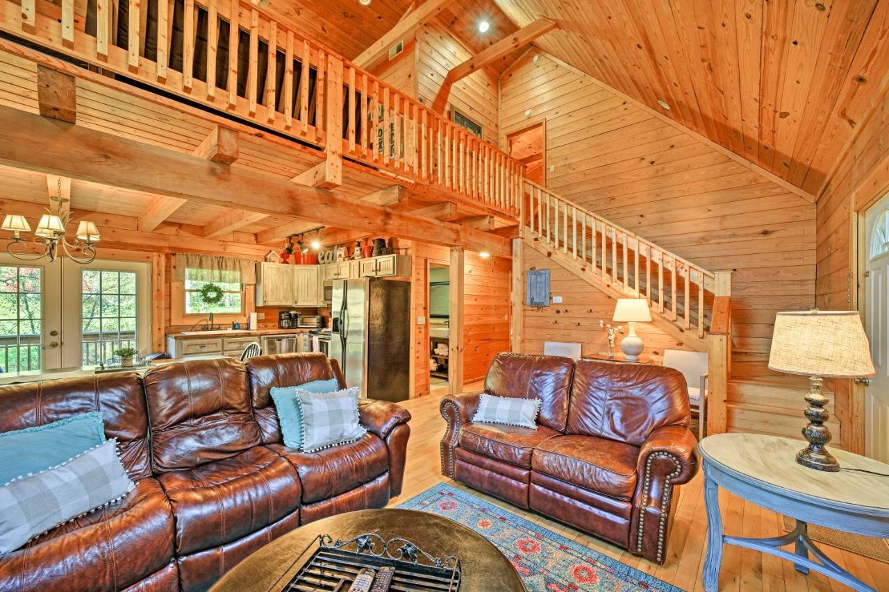 Creekside Bryson City Cabin With Private Hot Tub Villa Bagian luar foto