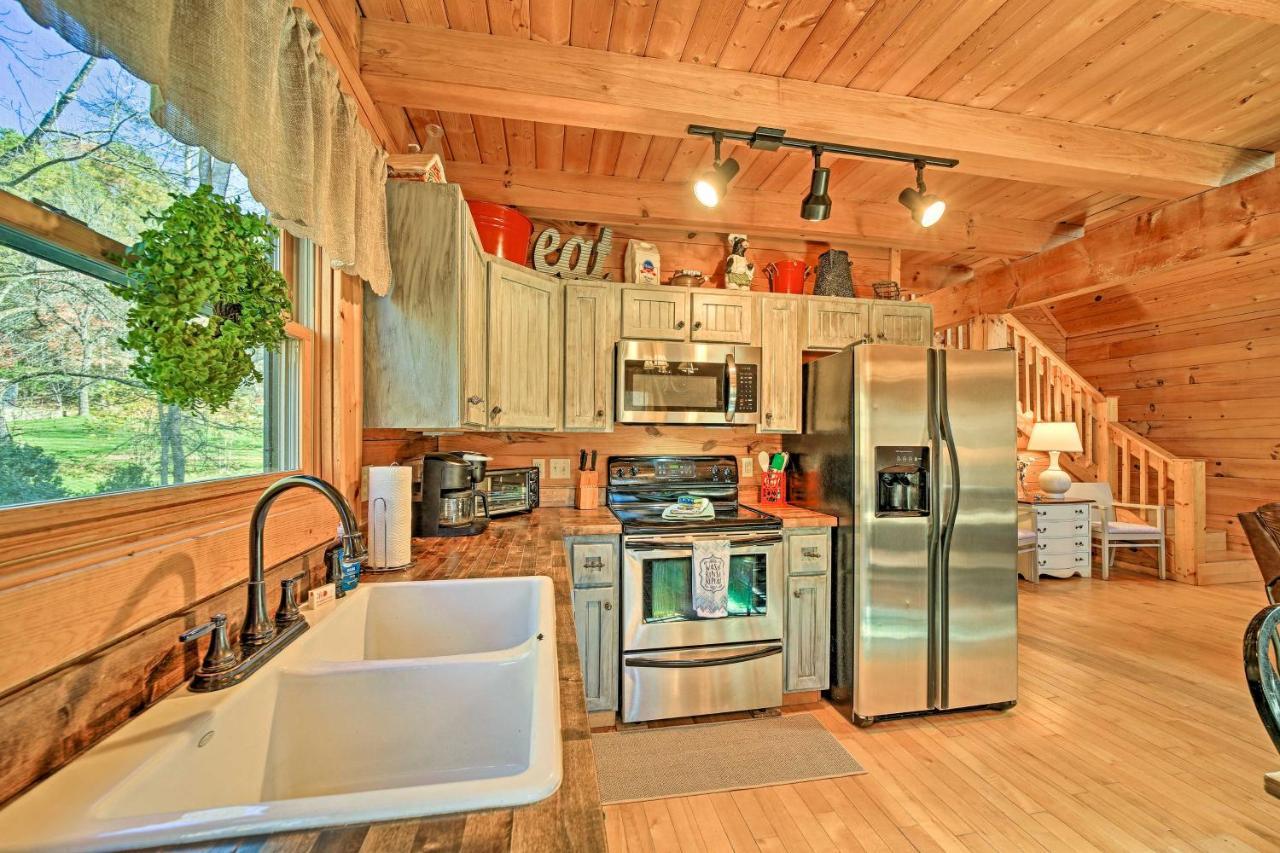 Creekside Bryson City Cabin With Private Hot Tub Bagian luar foto