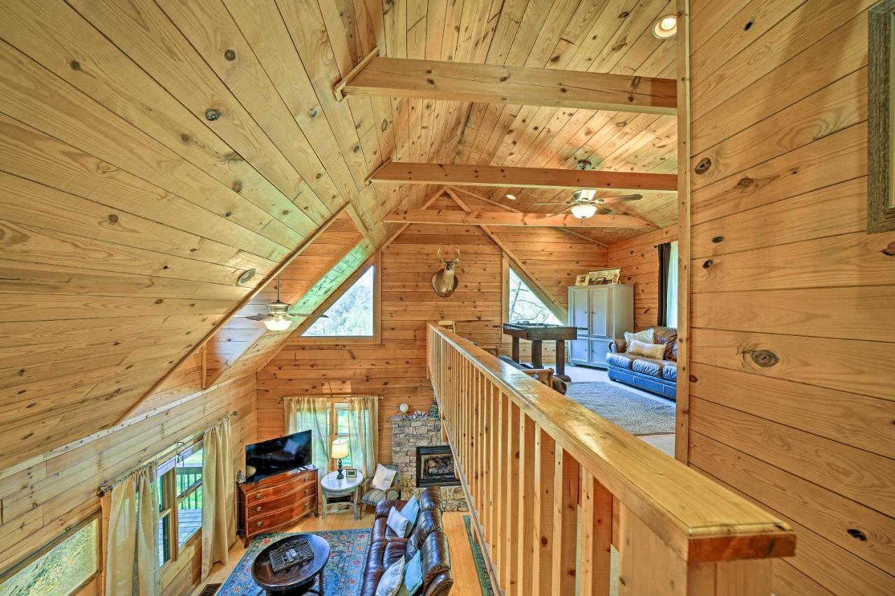 Creekside Bryson City Cabin With Private Hot Tub Bagian luar foto