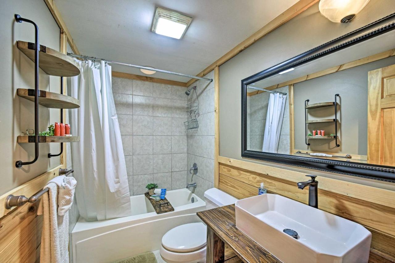 Creekside Bryson City Cabin With Private Hot Tub Bagian luar foto